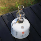 Portable Butane Gas Light，Suitable for Camping、Fishing and Picnic，Compact Outdoor Candle Light with Night Lighting