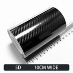 Carbon Fiber Automotive Adhesive Tape Roll Matte Black Protective Car Film Self-Adhesive Film 3D Vinyl Car Film Accessories