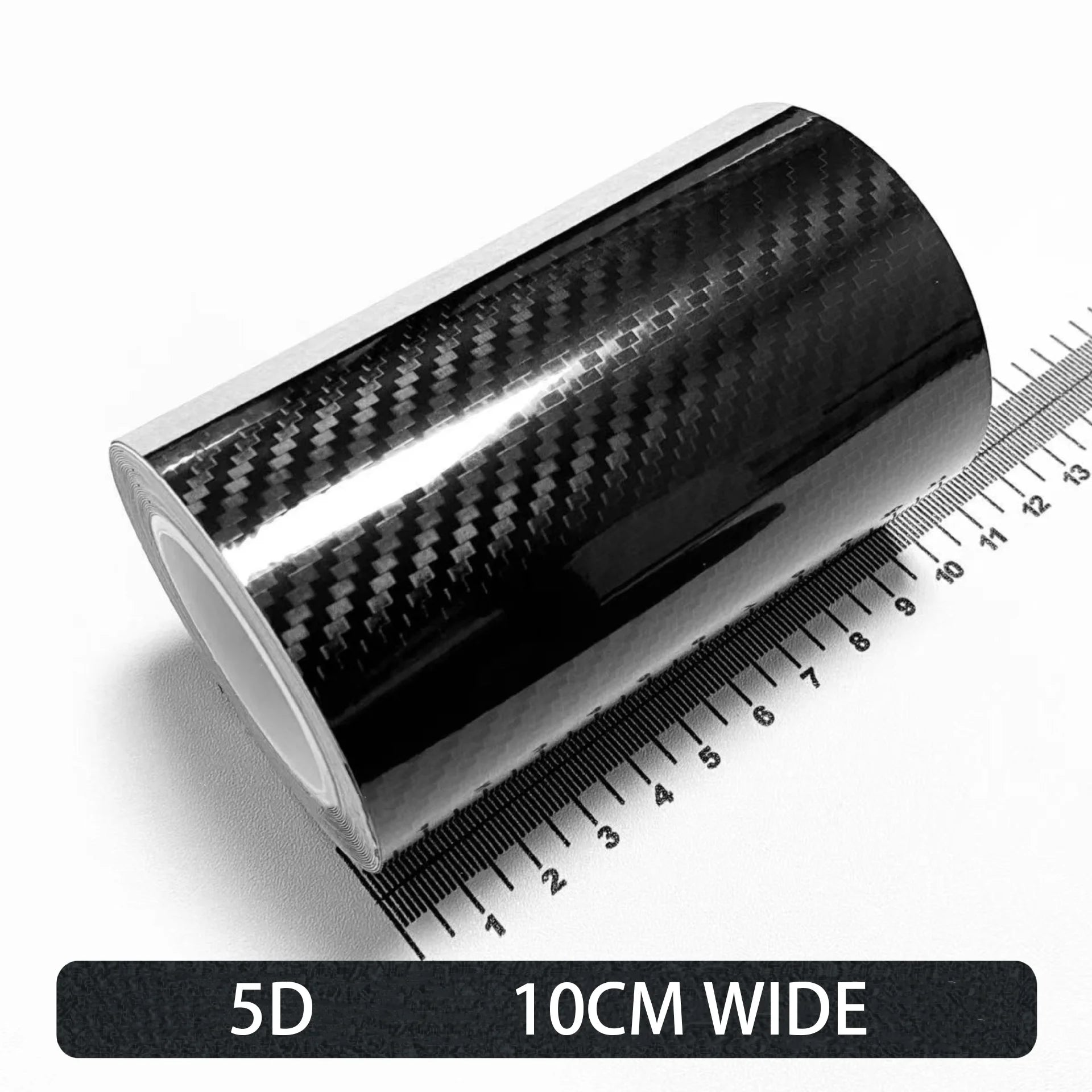 Carbon Fiber Automotive Adhesive Tape Roll Matte Black Protective Car Film Self-Adhesive Film 3D Vinyl Car Film Accessories