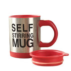 Mug 400ml Electric Mixing Cup Lazy Automatic Self Stirring Coffee Milk Drink Mug Blender Stainless Steel with Lid Gift Box
