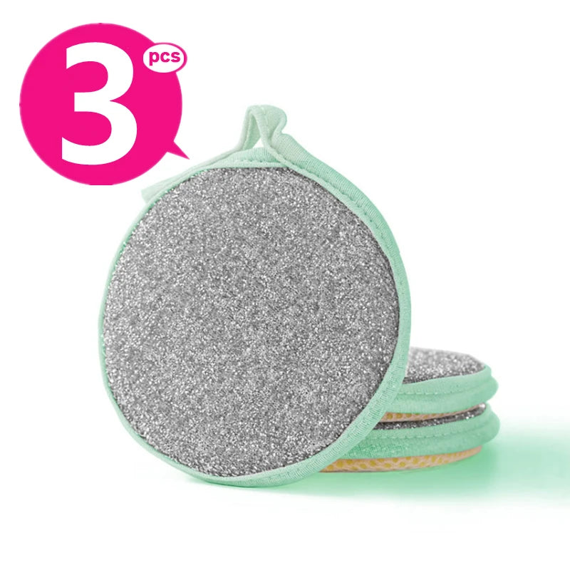 10/5/3PCS Double Side Dishwashing Sponge Dish Washing Brush Pan Pot Dish Wash Sponges Household Cleaning Reusable Kitchen Tools