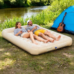 Interior Air Mattress Glamping Mats PVC Inflatable Sleeping Mattress Luxury 2 Person Camping Bed Mat Built-in Pump Thicken Mat