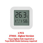 Zigbee2MQTT Tuya Temperature Humidity Sensor Thermometer Hygrometer Require Hub work with Tuya Smart Alexa Yandex Home Assistant