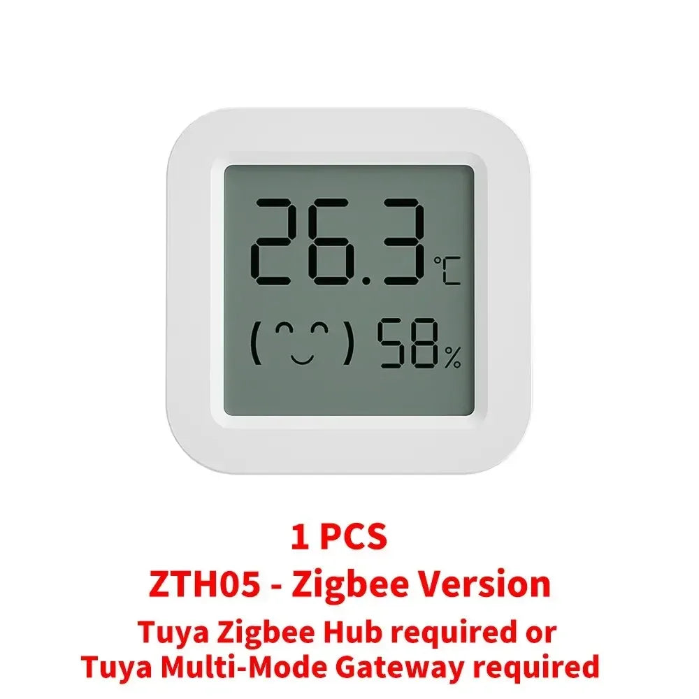 Zigbee2MQTT Tuya Temperature Humidity Sensor Thermometer Hygrometer Require Hub work with Tuya Smart Alexa Yandex Home Assistant