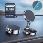 Round Folding Magnetic Car Holder 360 Degree Rotatable Mobile Phone Bracket Mount Strong Magnet Support For iPhone Samsung Stand