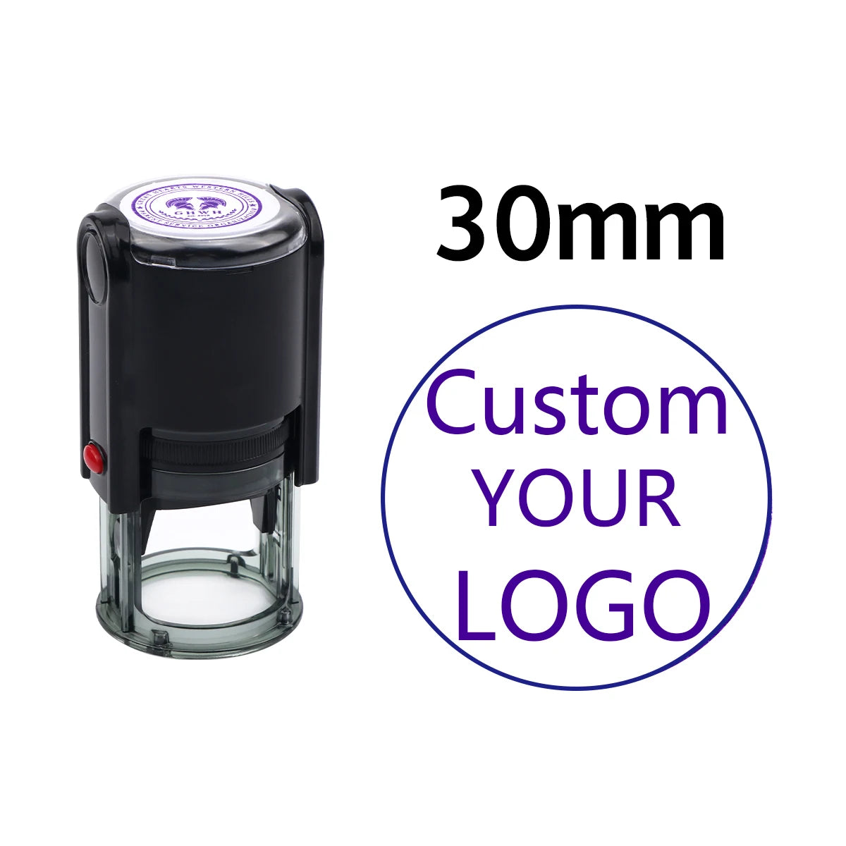 Custom Self-Inking Stamp With Your Own Logo,Photosensitive Ink / Rubber Stamp,Personalize Your Logo Multiple Ink Color Option