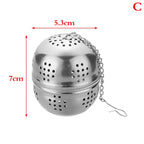 Stainless Steel Ball Tea Leaking Ball Tea Leaking Mesh Filter Tea Strainer Tea Maker With Rope Chain Kitchen Tools
