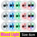 50/1PCS Luminous Cup Stickers Lights 6cm LED Bottles Coaster Lamps for Bar KTV Wedding Party Cocktail Drink Cups Vase Decoration